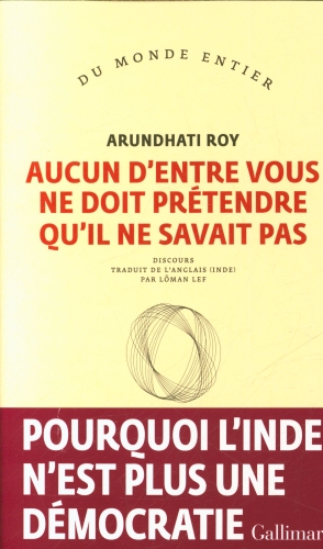  Aucun d'entre vous ne doit prétendre qu'il ne savait pas : discours 