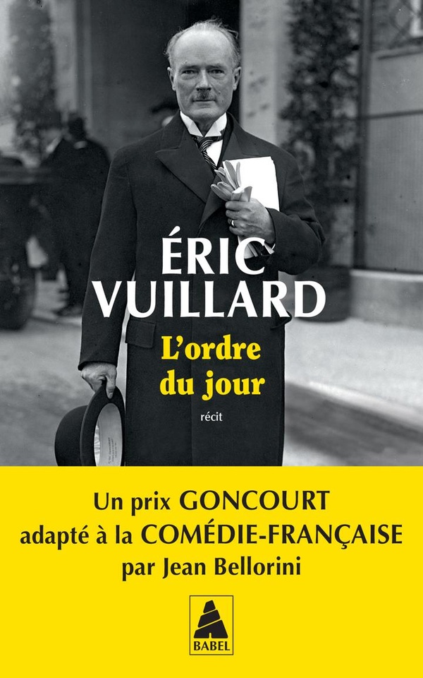  L'ordre du jour : récit 