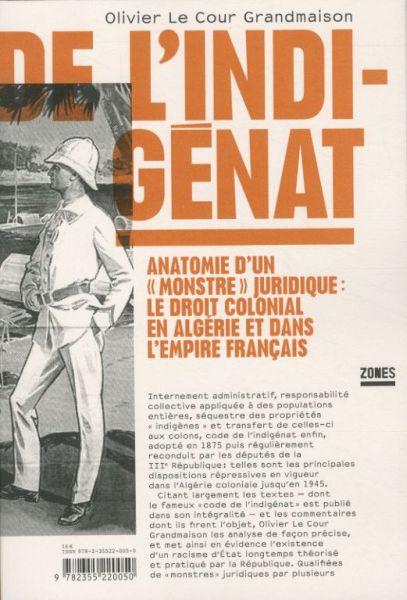  De l'indigenat: anatomie d'un monstre juridique 