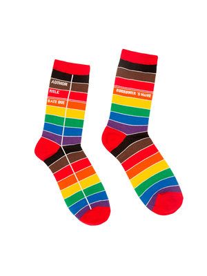  Library Card Pride Socks - Large 