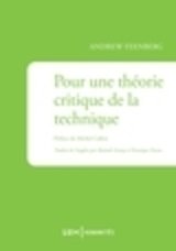 POUR UNE THEORIE CRITIQUE DE LA TECHNIQU
